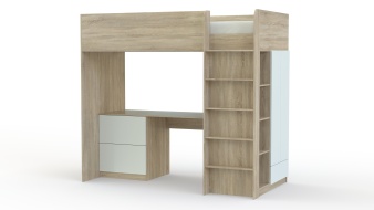 Кровать-чердак Смостад Smastad 2 со шкафом