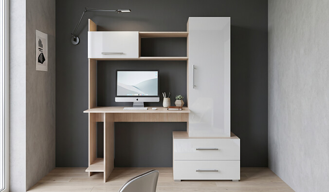 Стол письменный Лаки ПКС-7 BMS