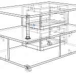 Чертеж Журнальный стол Рио-2 BMS