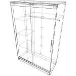 Шкаф-купе Торонто 19 BMS(Белье - Платье (3 полки) (2))