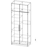 Распашной шкаф Вилета 5 (1000*2500*500)