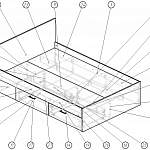 Схема сборки Кровать Прага КР-902 BMS
