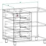Чертеж Тумба приставная Феникс 3 BMS