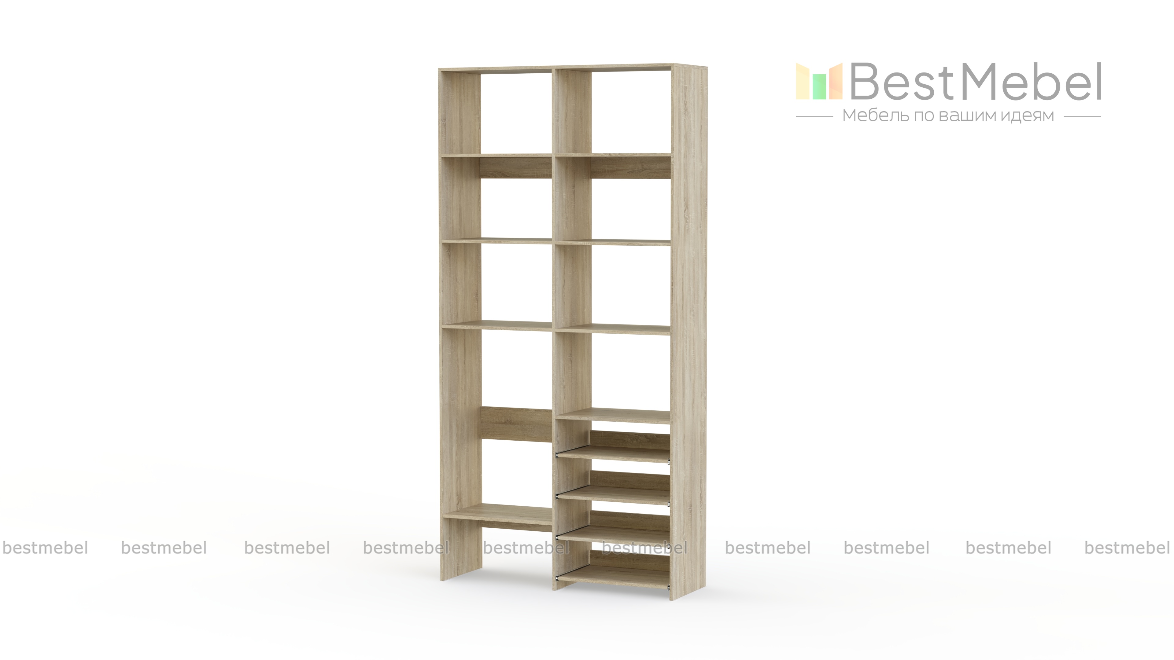 Стеллаж для одежды Мирта 80 BMS