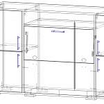 Чертеж Тумба для белья Каспер 4 BMS