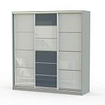 Шкаф-купе трехдверный Классик Цветные стекла BMS - Фото 7