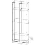 Шкаф распашной Интарс 2 (800*2200*300)