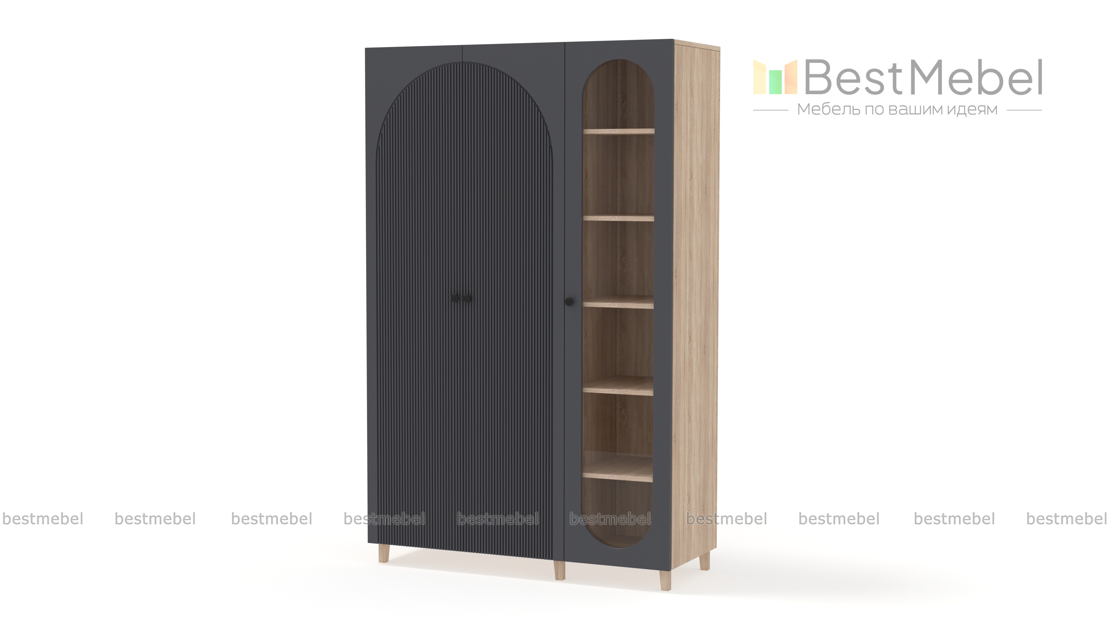 Шкаф распашной Вивьен 21 BMS