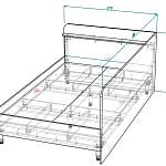 Угловая кровать Форт 3 BMS