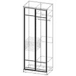 Шкаф-купе Берг BMS(Белье - Платье с полкой (2))