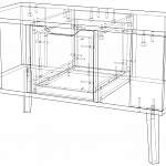Чертеж Журнальный стол Лава 16 BMS