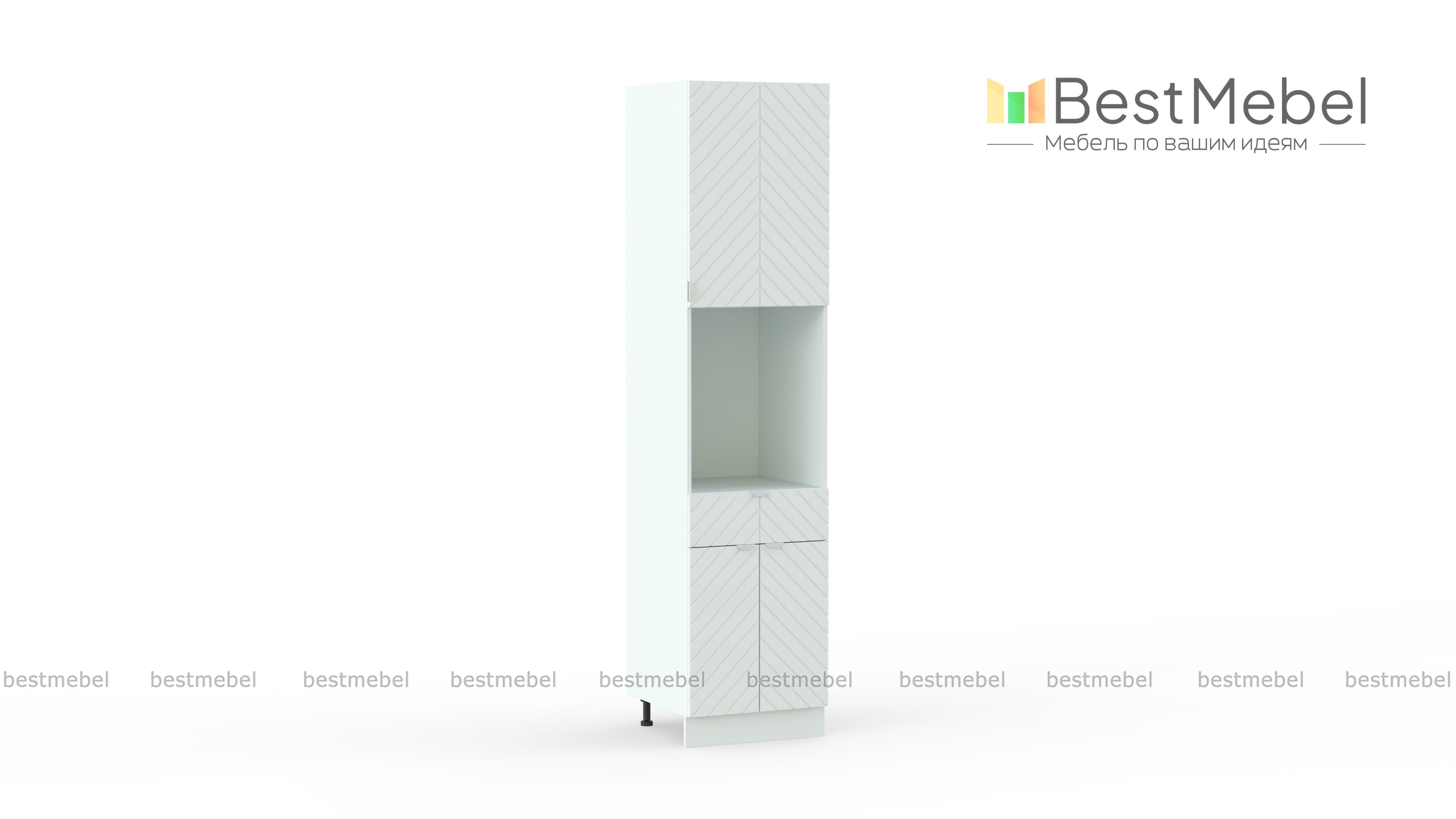 Шкаф-пенал с дверцами и ящиком Анаис BMS - Фото