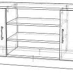 Схема сборки Тумба под ТВ Хай-Тек BMS