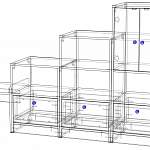 Схема сборки Стеллаж Кассиопея 15 BMS