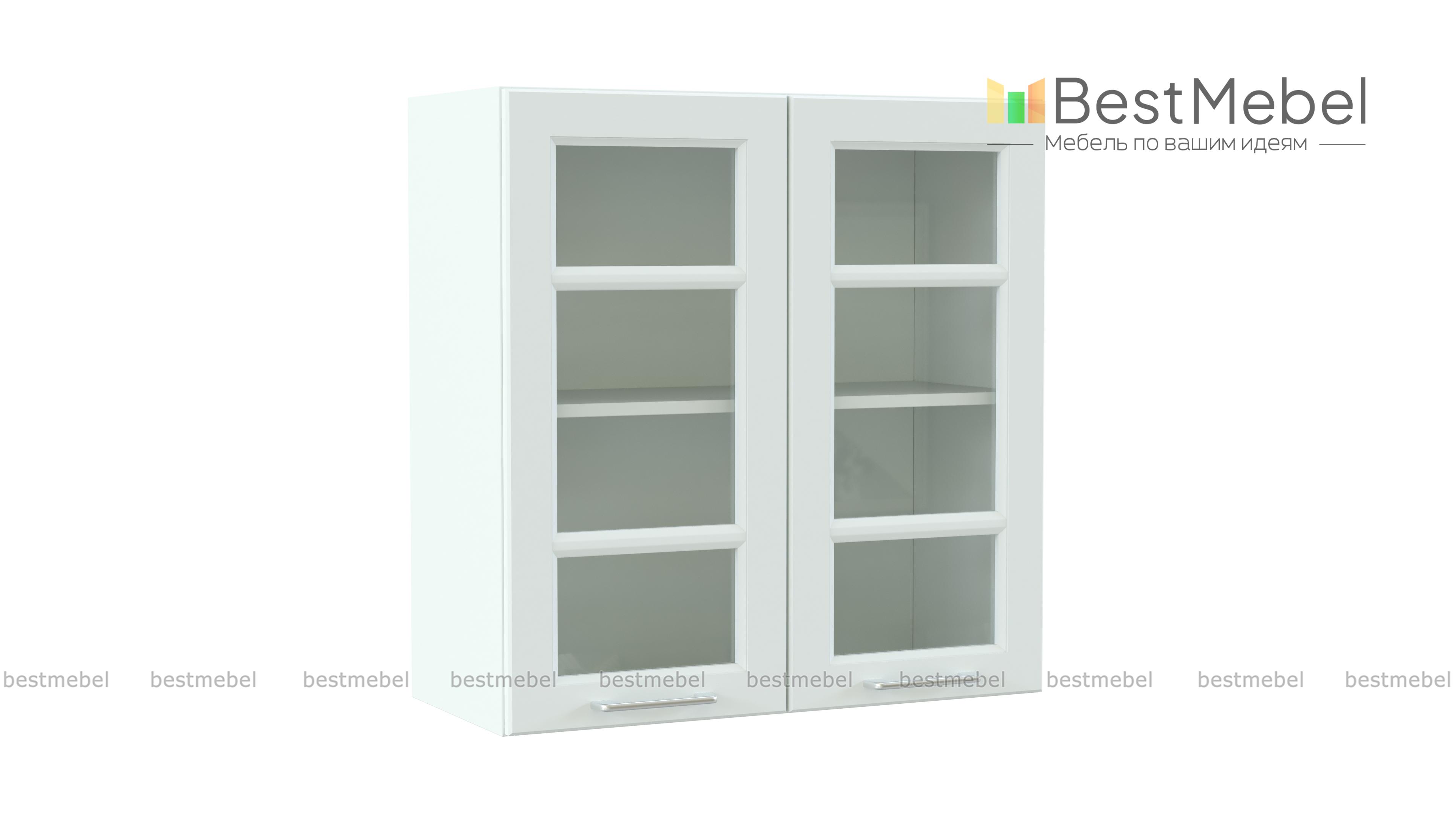 Шкаф верхний с 2-мя остекленными дверцами Европа BMS - Фото