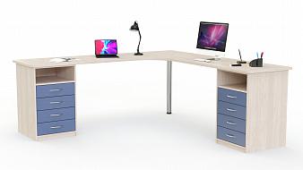 Угловой письменный стол для двоих Нико 80 BMS (1600х750х1600)