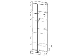 Шкаф распашной Томми 35  (700х2000х300)