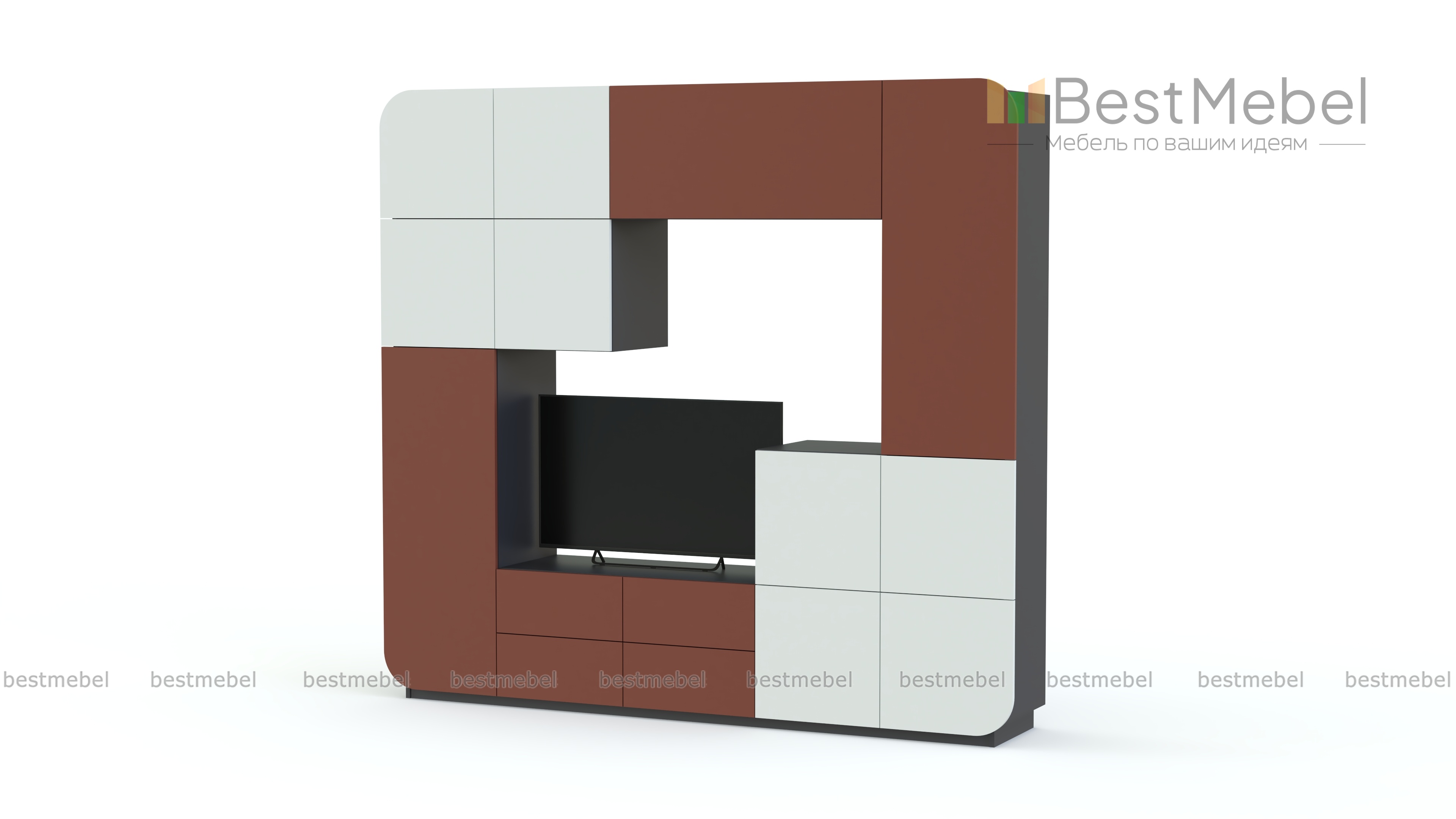Стенка для гостиной Пенелопа-4 BMS