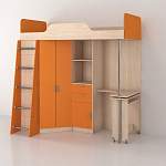 Кровать-чердак со столом Ника 427 BMS - Фото 4