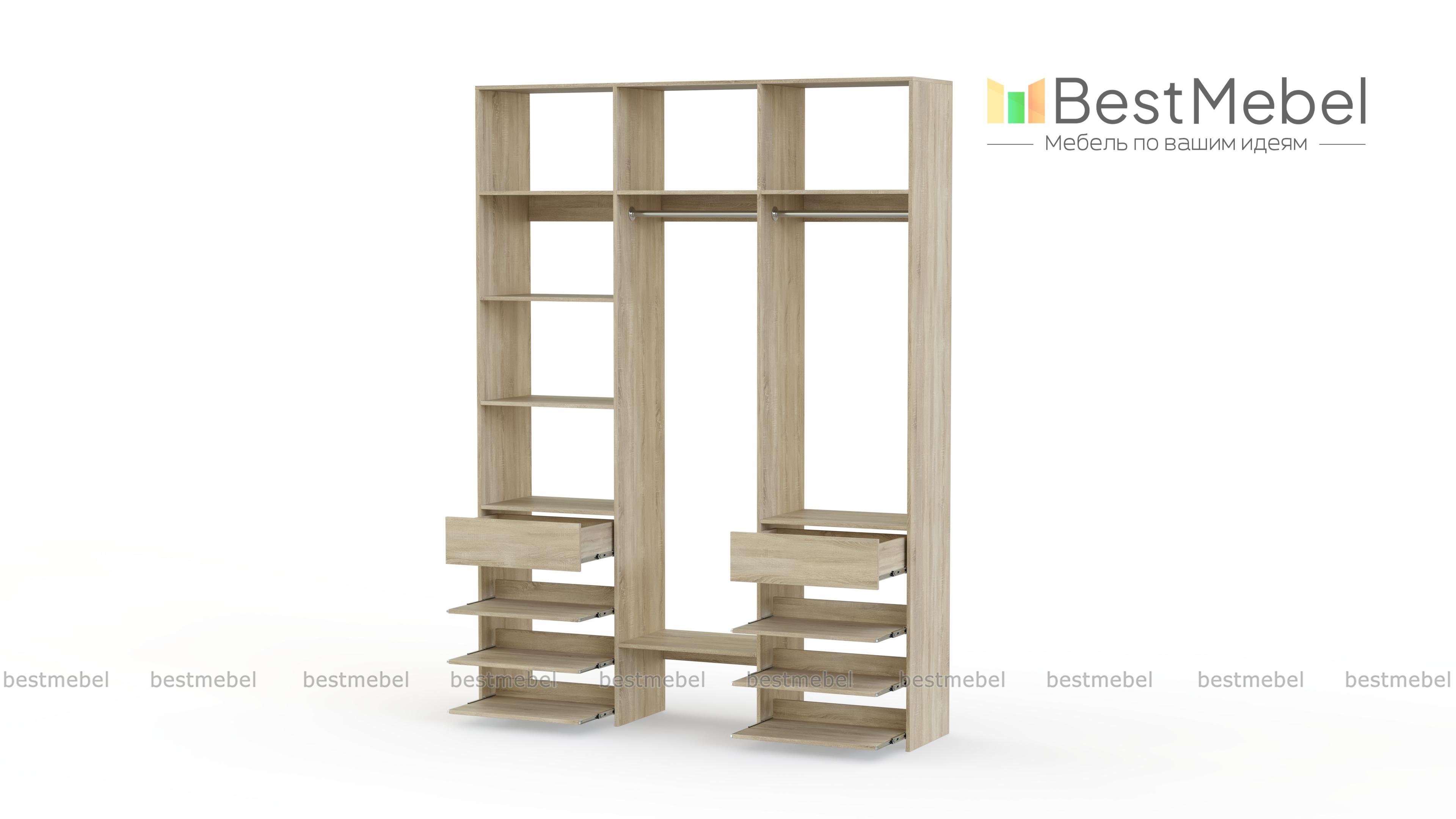 Стеллаж для одежды Мирта 89 BMS - Фото