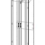 Схема сборки Шкаф для одежды Торренс BMS