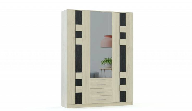 Распашной шкаф Николь М BMS (1600х2100х600)