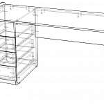 Схема сборки Письменный стол 153 BMS