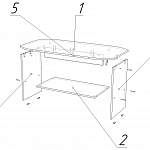 Схема сборки Стол журнальный Тип 2 BMS
