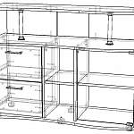 Схема сборки Тумба ТВ Бостон BMS