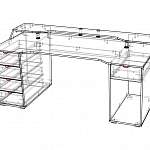 Чертеж Геймерский стол Шторм 9 BMS
